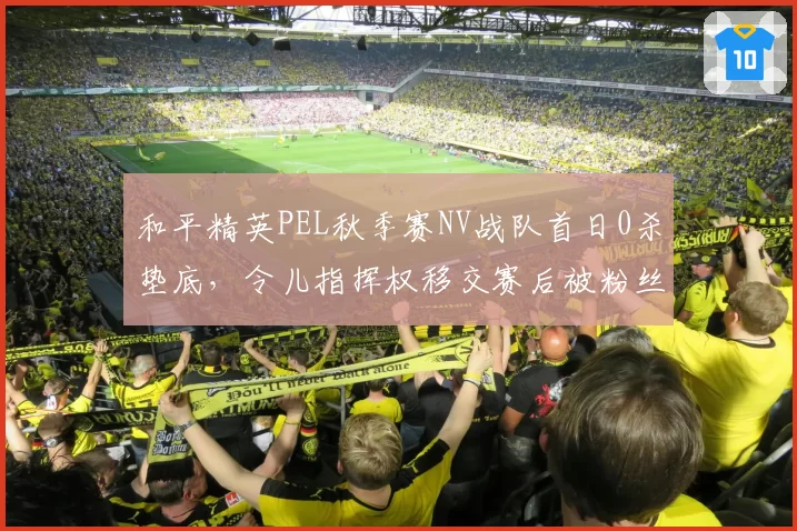 和平精英PEL秋季赛NV战队首日0杀垫底,令儿指挥权移交赛后被粉丝怒喷退役